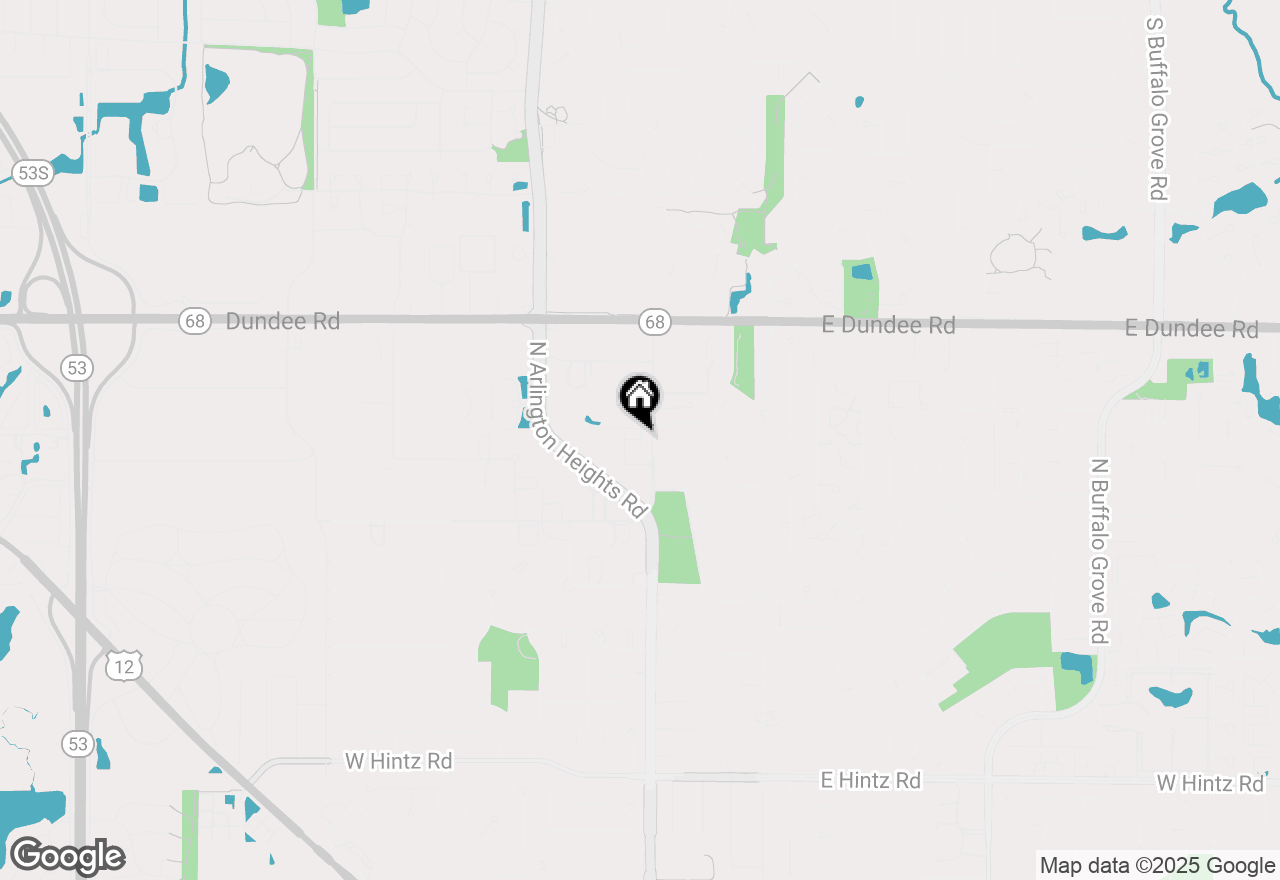 Map of 34 E Heritage Court, Arlington Heights, IL 60004