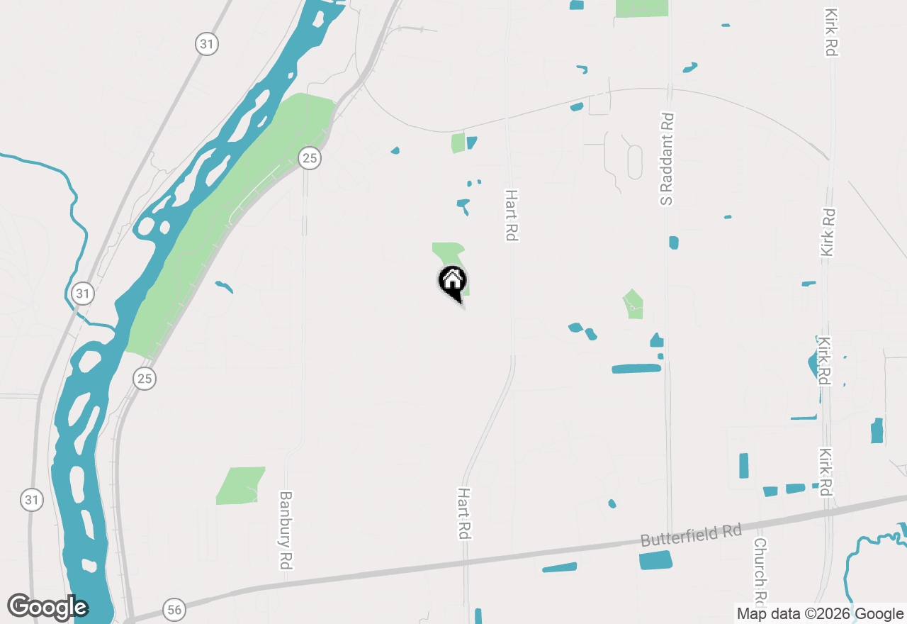 Map of 823 Columbia Circle, North Aurora, IL 60542