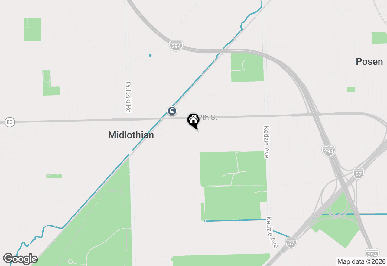 Map of 3618 148th Street, Midlothian, IL 60445