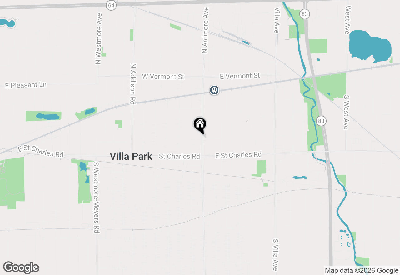 Map of 104 N Ardmore Avenue, Villa Park, IL 60181