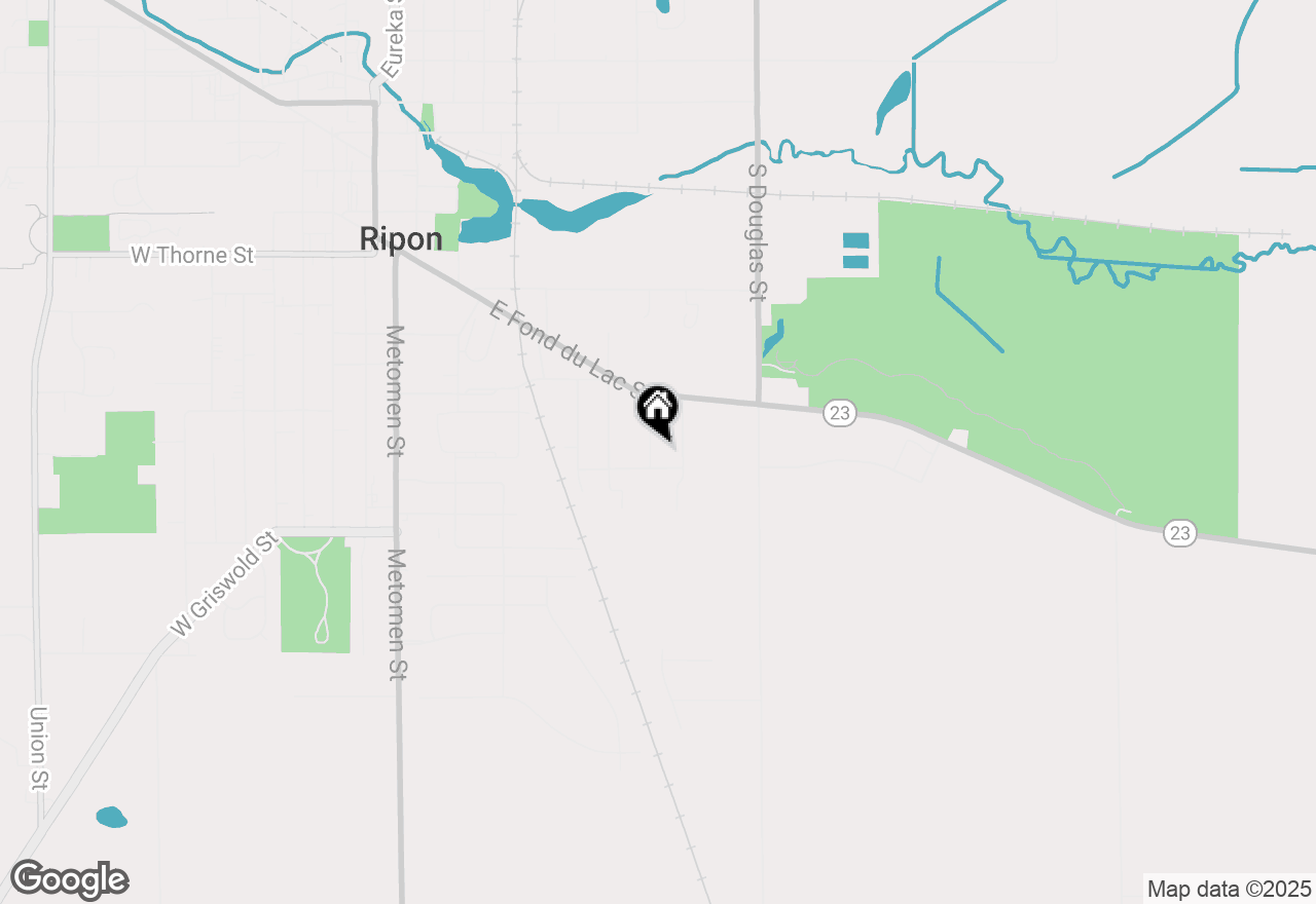 Map of 631 Wilkes Court, Ripon, WI 54971