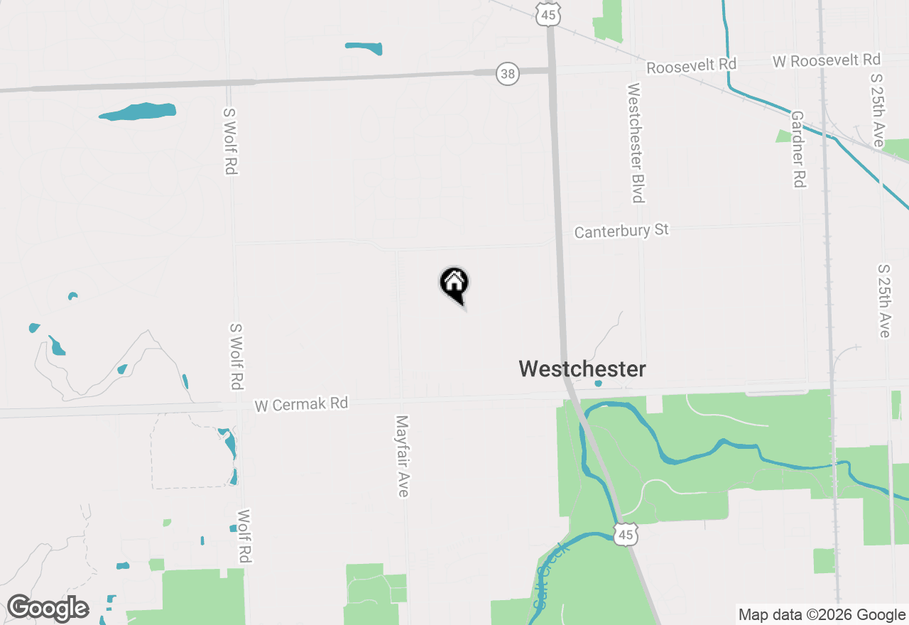 Map of 1836 Buckingham Avenue, Westchester, IL 60154