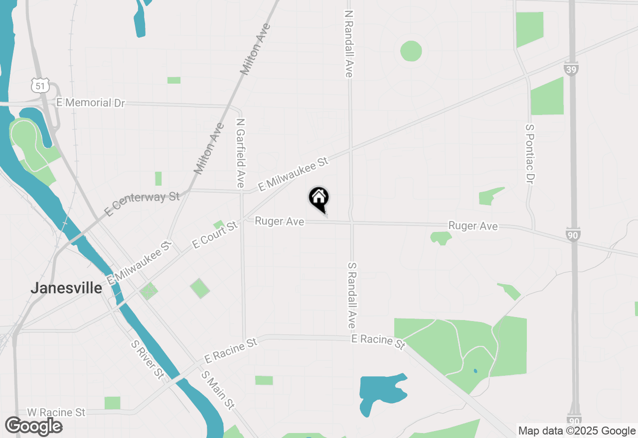 Map of 1403 Ruger Avenue, Janesville, WI 53545