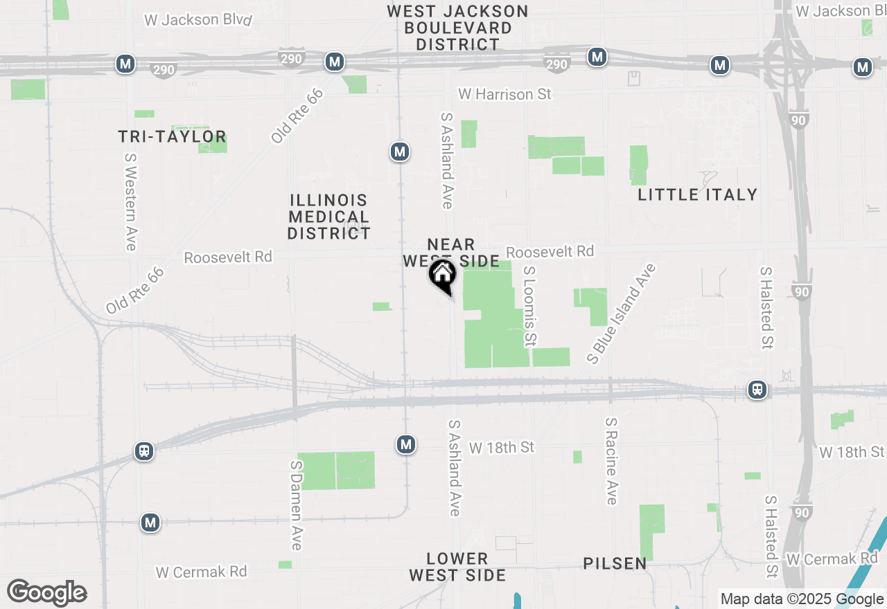 Map of 1616 W Hastings Street #101, Chicago, IL 60608