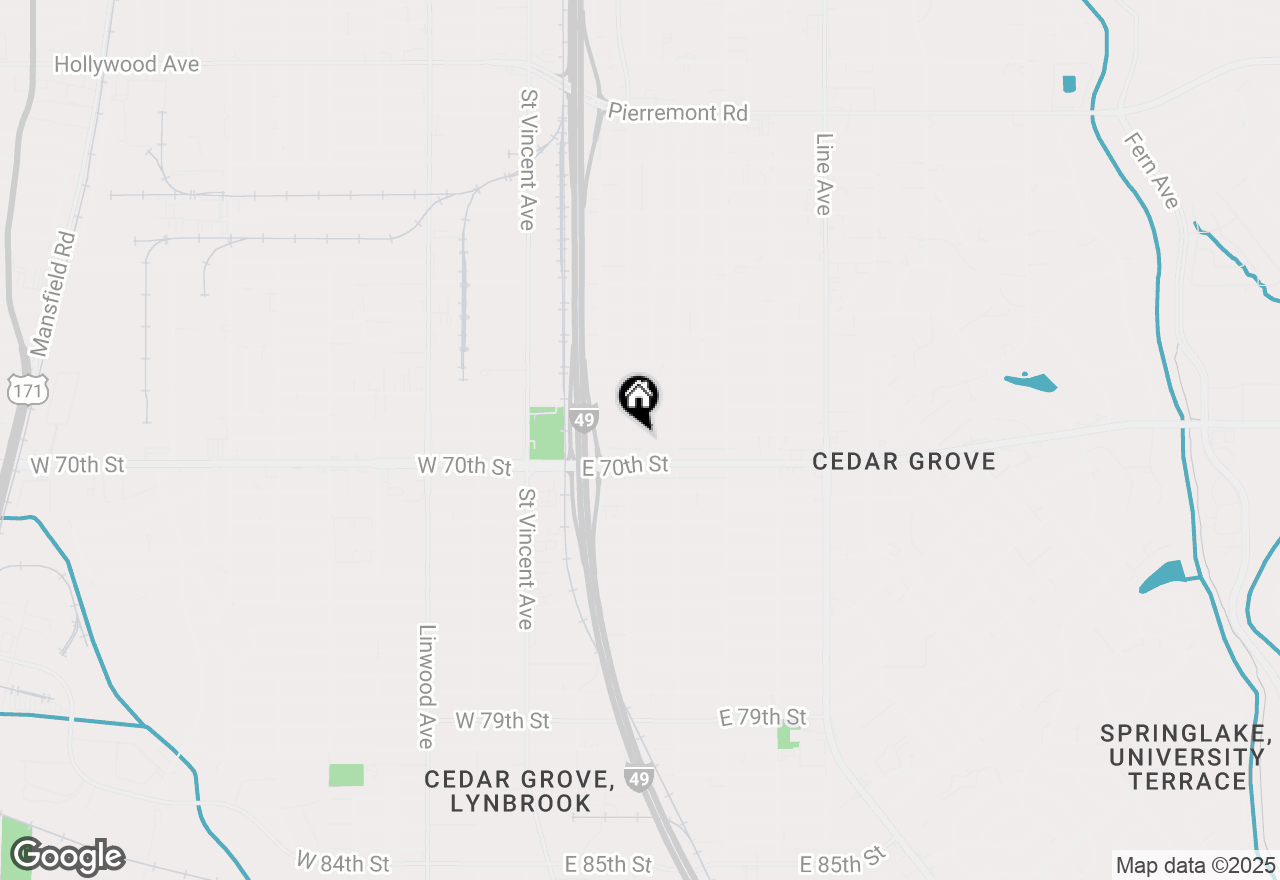 Map of 233 E 69th Street, Shreveport, LA 71106