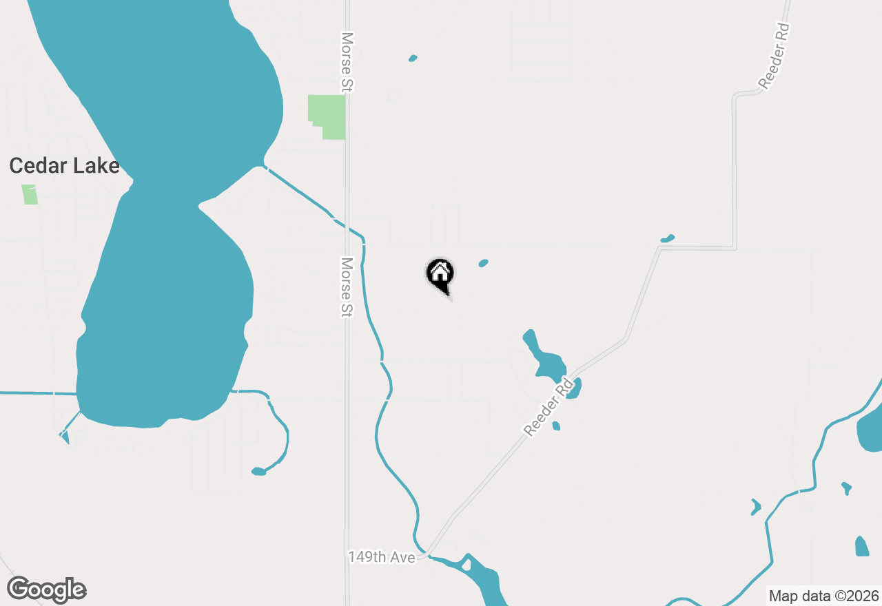 Map of 14215 Fairbanks Street, Cedar Lake, IN 46303