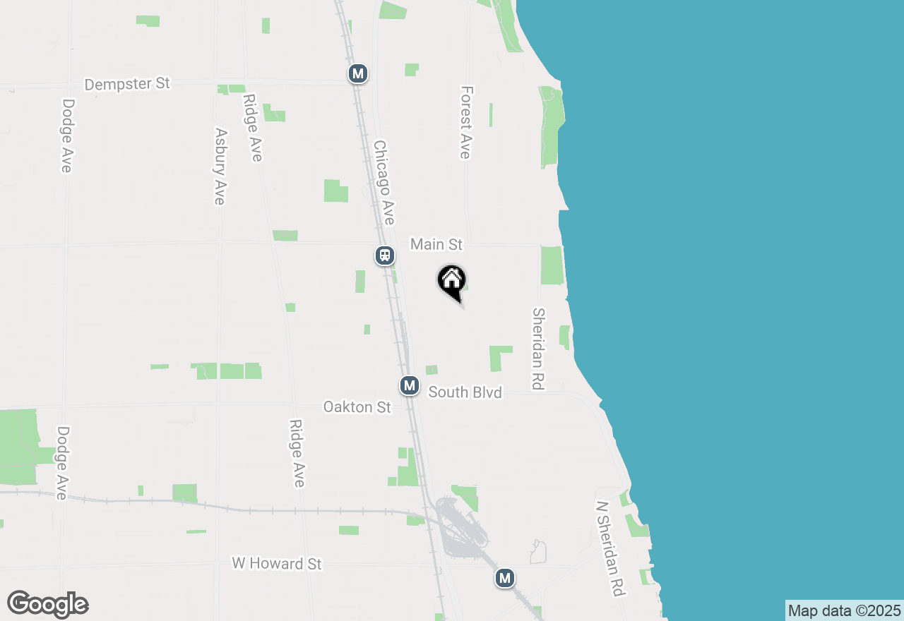 Map of 720 Judson Avenue, Evanston, IL 60202