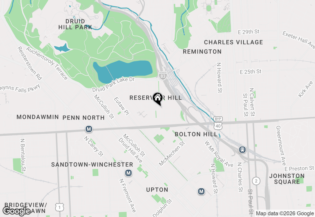 Map of 750 Reservoir Street #UNIT A, Baltimore, MD 21217