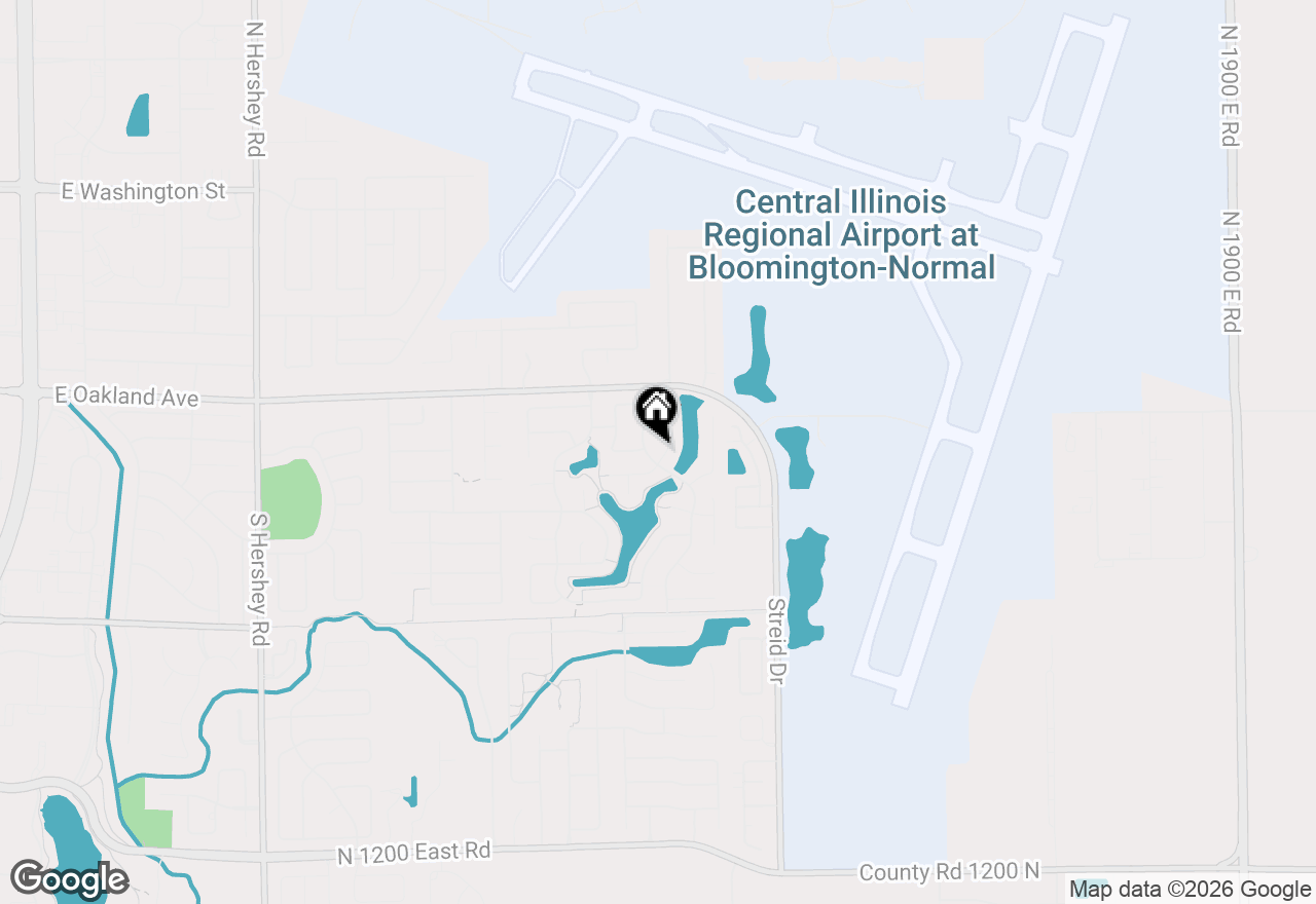 Map of 604 Eddy Road, Bloomington, IL 61704
