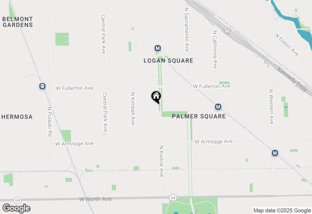 Map of 2228 N Kedzie Boulevard #101, Chicago, IL 60647