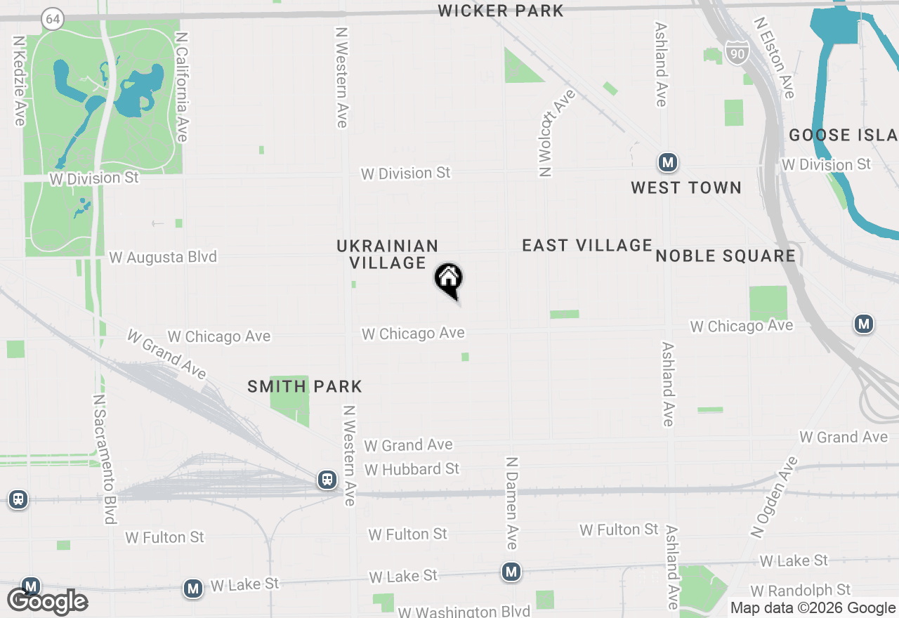 Map of 2130 W Rice Street #3, Chicago, IL 60622