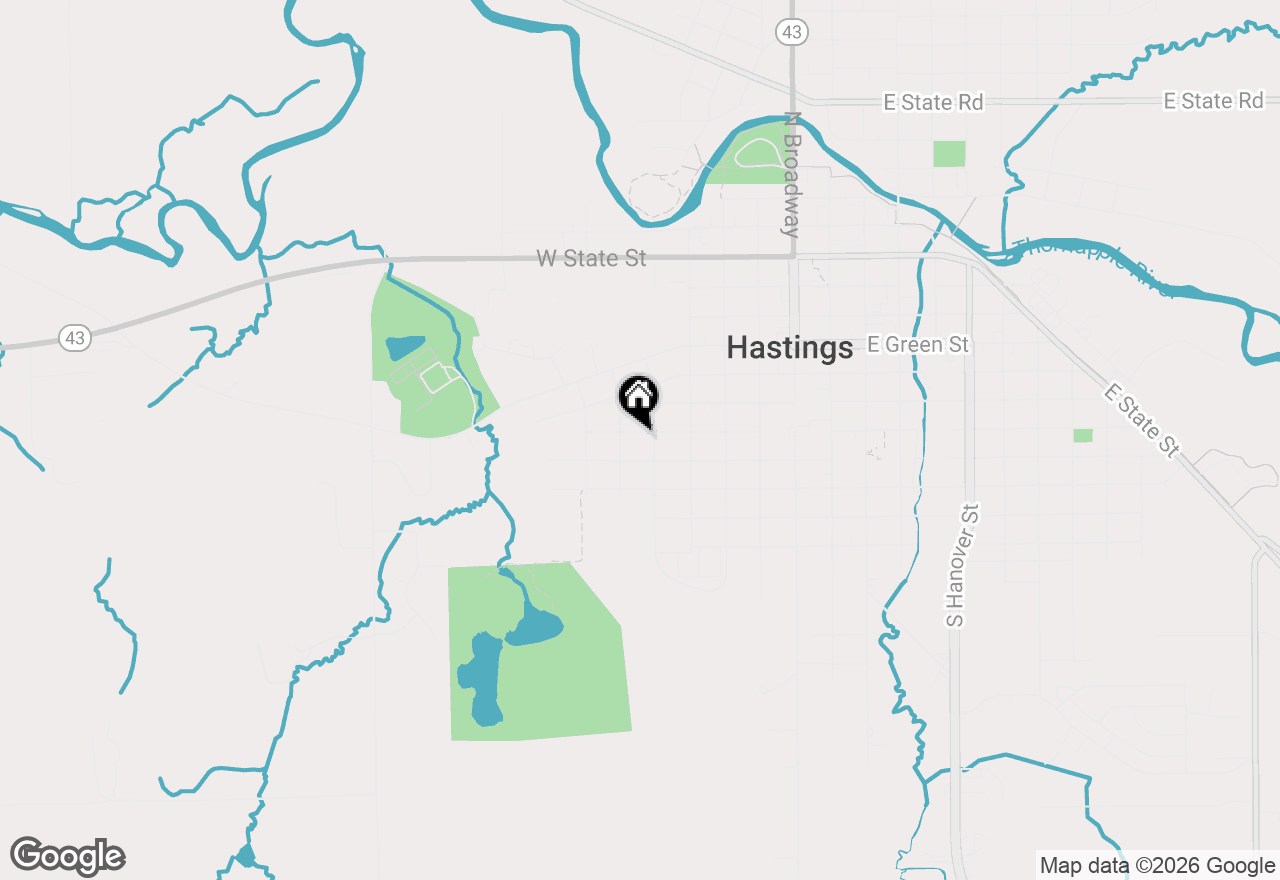 Map of 720 W Bond Street, Hastings, MI 49058