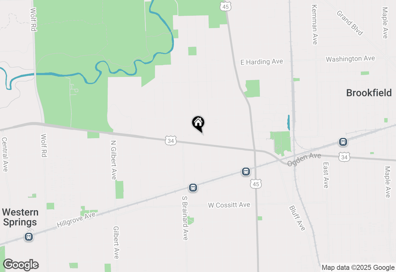 Map of 222 N Waiola Avenue, La Grange, IL 60525