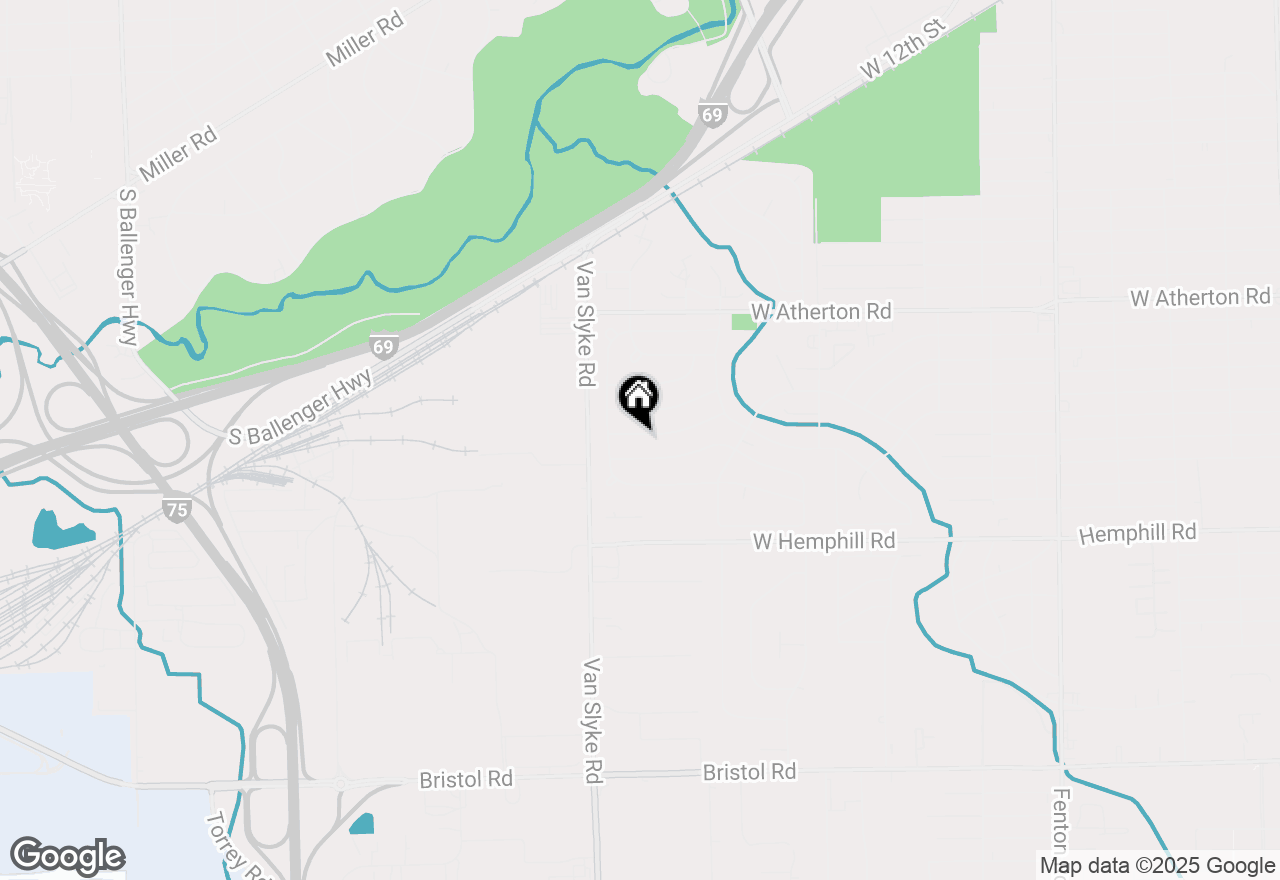 Map of 1921 Rockcreek Lane, Flint, MI 48507