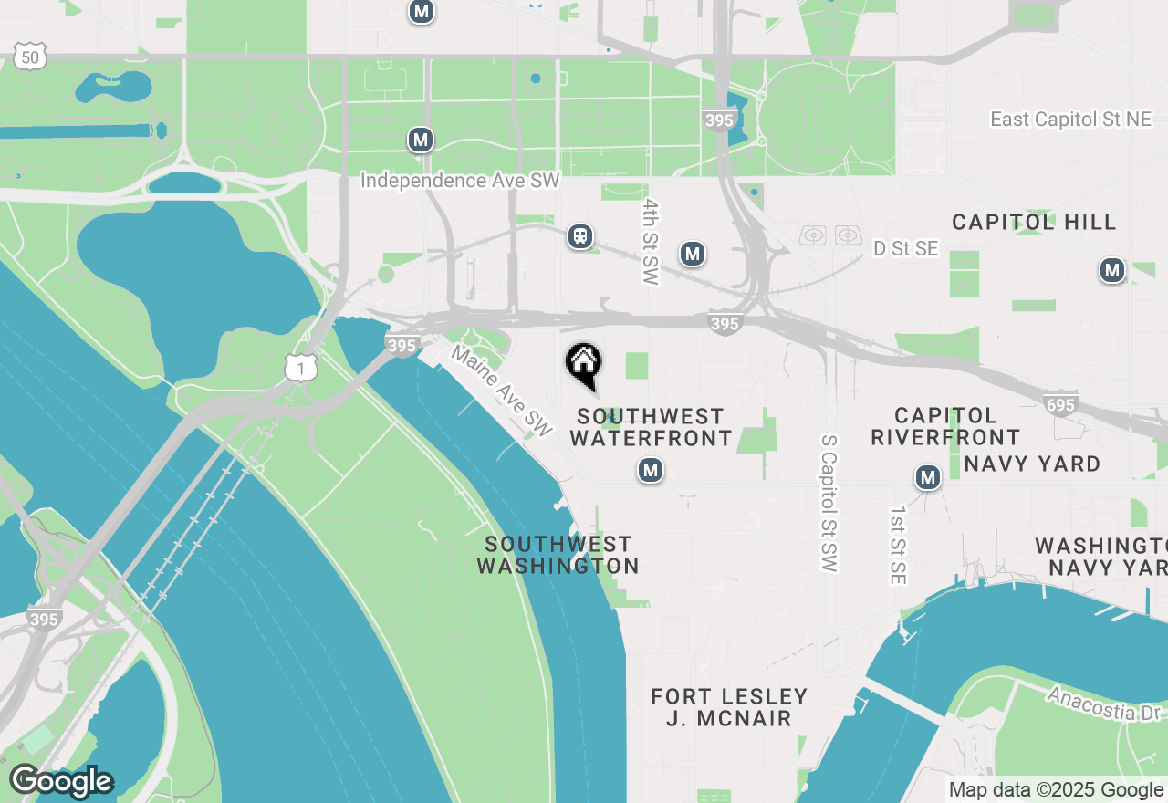 Map of 623 I Street Sw, Washington, DC 20024