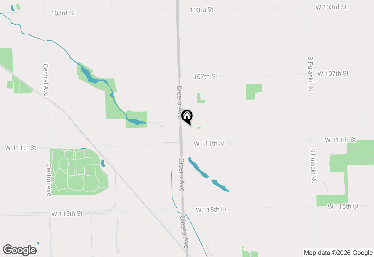 Map of 11000 S Keating Avenue #2D, Oak Lawn, IL 60453