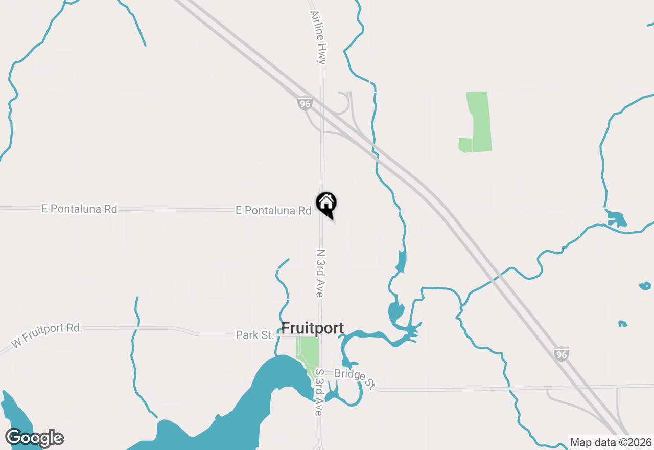 Map of 376 N 3rd Avenue, Fruitport, MI 49415