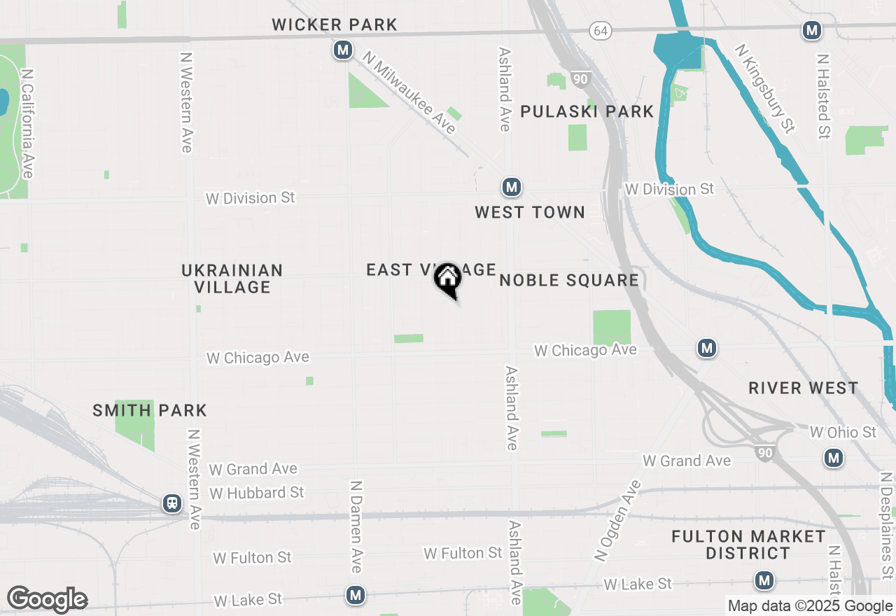 Map of 872 N Hermitage Avenue, Chicago, IL 60622