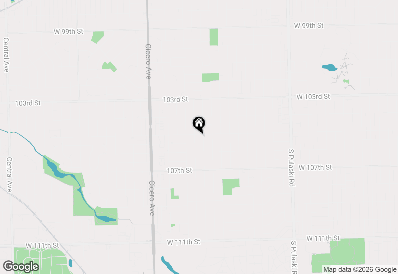 Map of 4509 W 105th Street, Oak Lawn, IL 60453