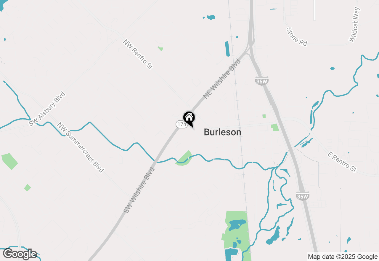 Map of 145 Nw Ellison Street, Burleson, TX 76028