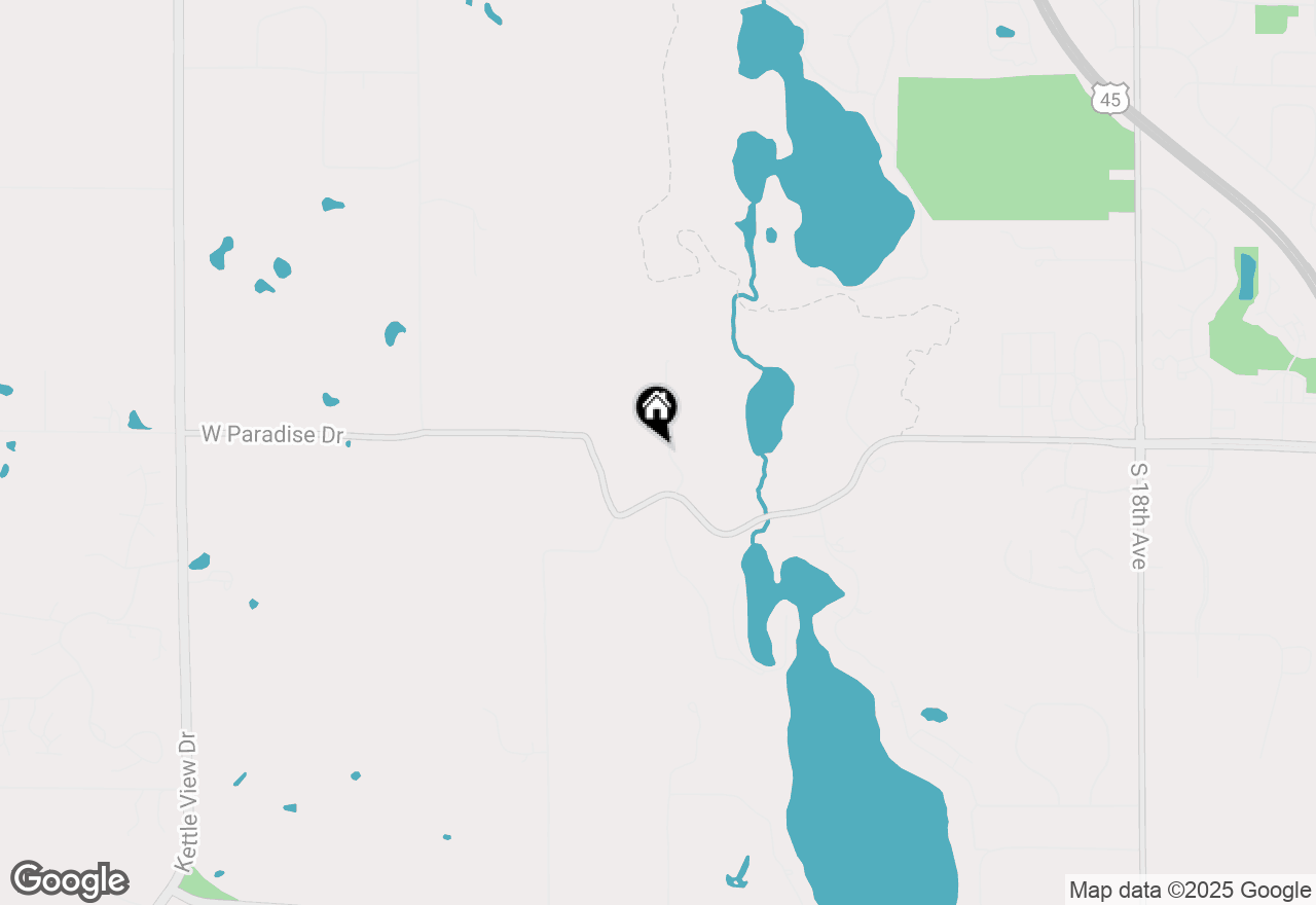 Map of 3700 Paradise Dr, West Bend, WI 53095
