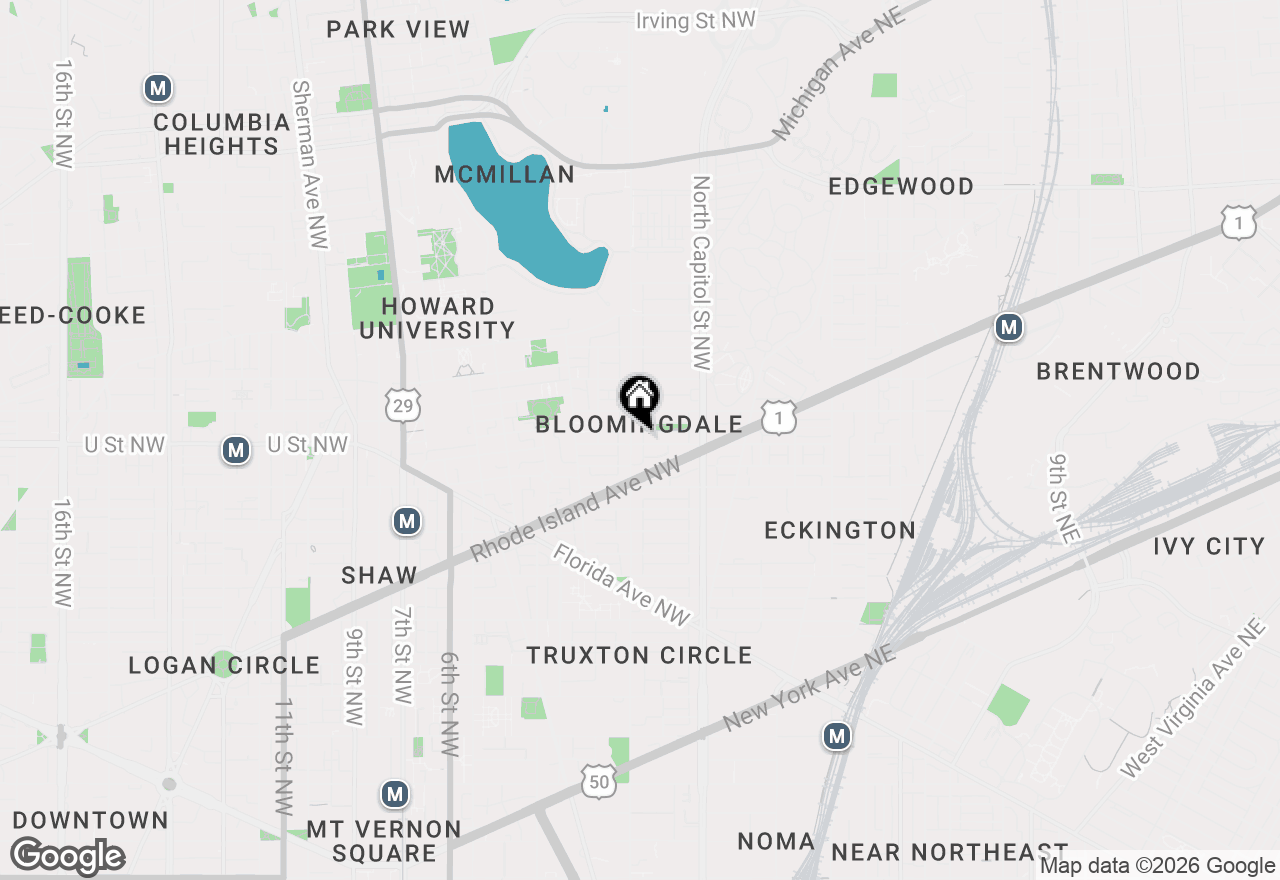 Map of 81 U Street Nw #A, Washington, DC 20001