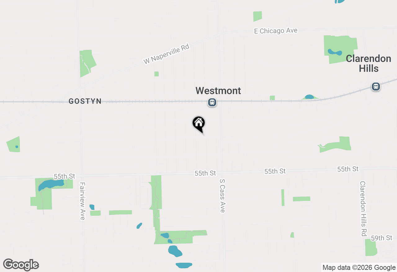 Map of 140 S Grant Street, Westmont, IL 60559