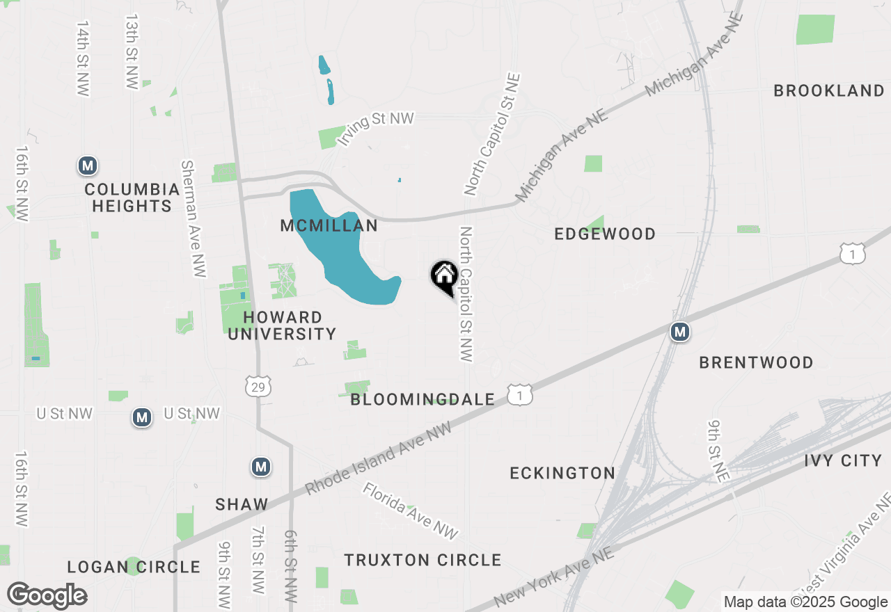 Map of 34 Channing Street Nw #1, Washington, DC 20001
