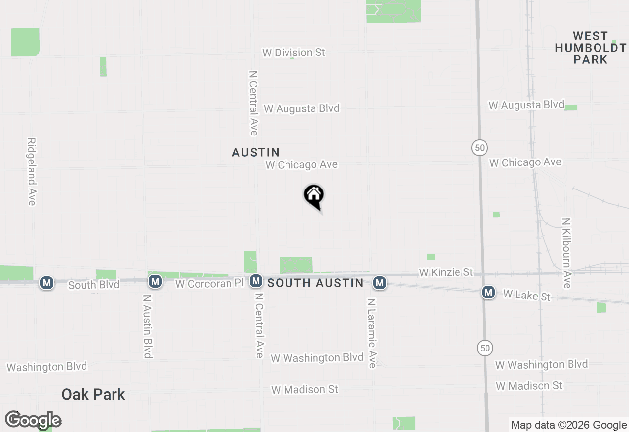 Map of 611 N Long Avenue, Chicago, IL 60644