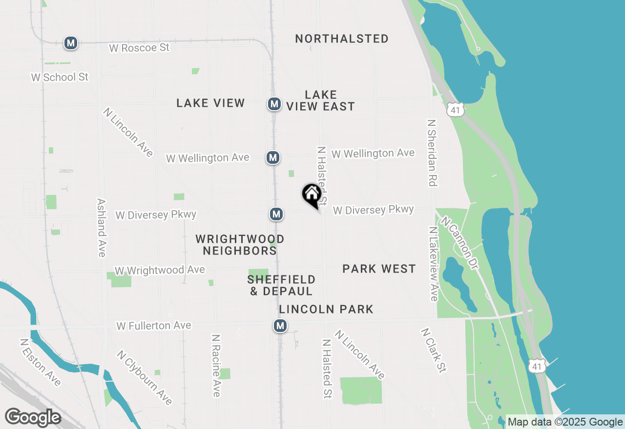 Map of 823 W Diversey Parkway #2, Chicago, IL 60614