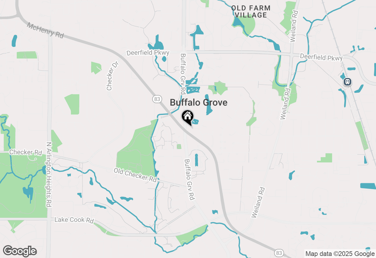 Map of 540 S Cherbourg Court, Buffalo Grove, IL 60089