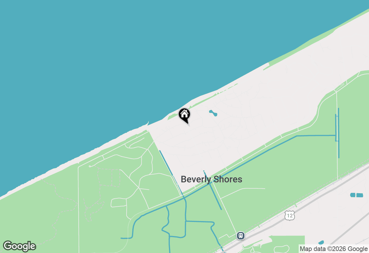 Map of 12 S Broadway, Beverly Shores, IN 46301