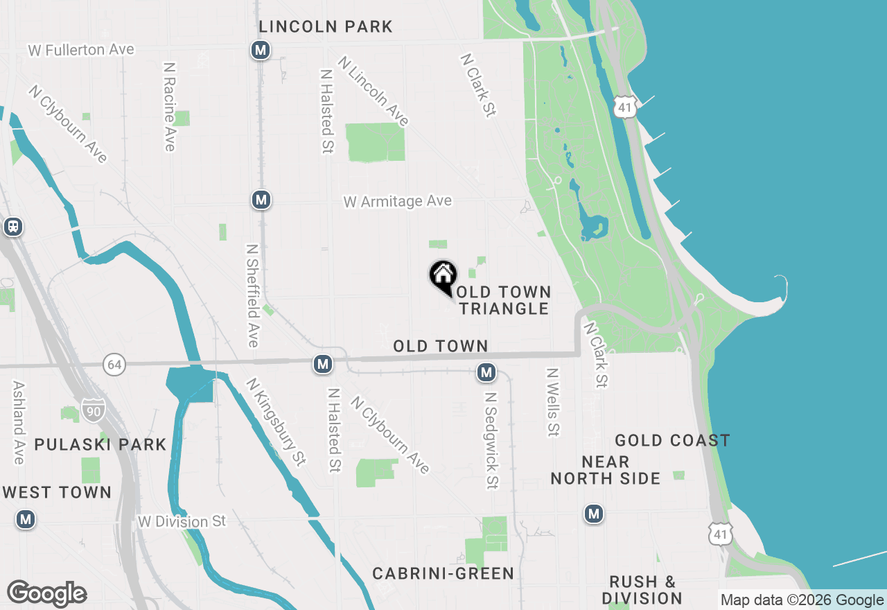 Map of 1720 N Cleveland Avenue, Chicago, IL 60614