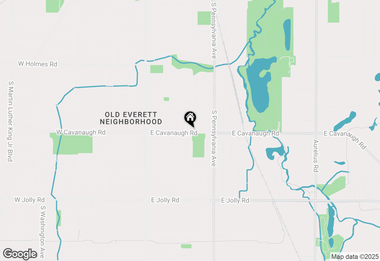 Map of 733 E Cavanaugh Road, Lansing, MI 48910