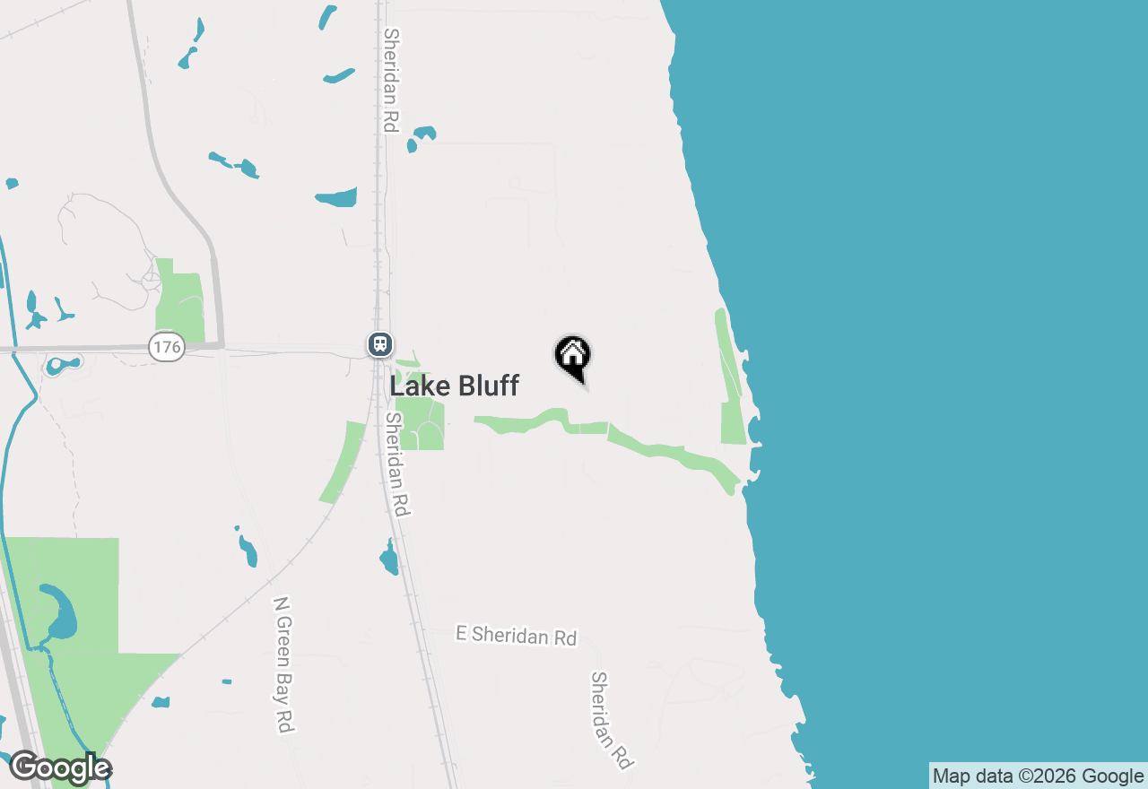 Map of 346 E Prospect Avenue, Lake Bluff, IL 60044