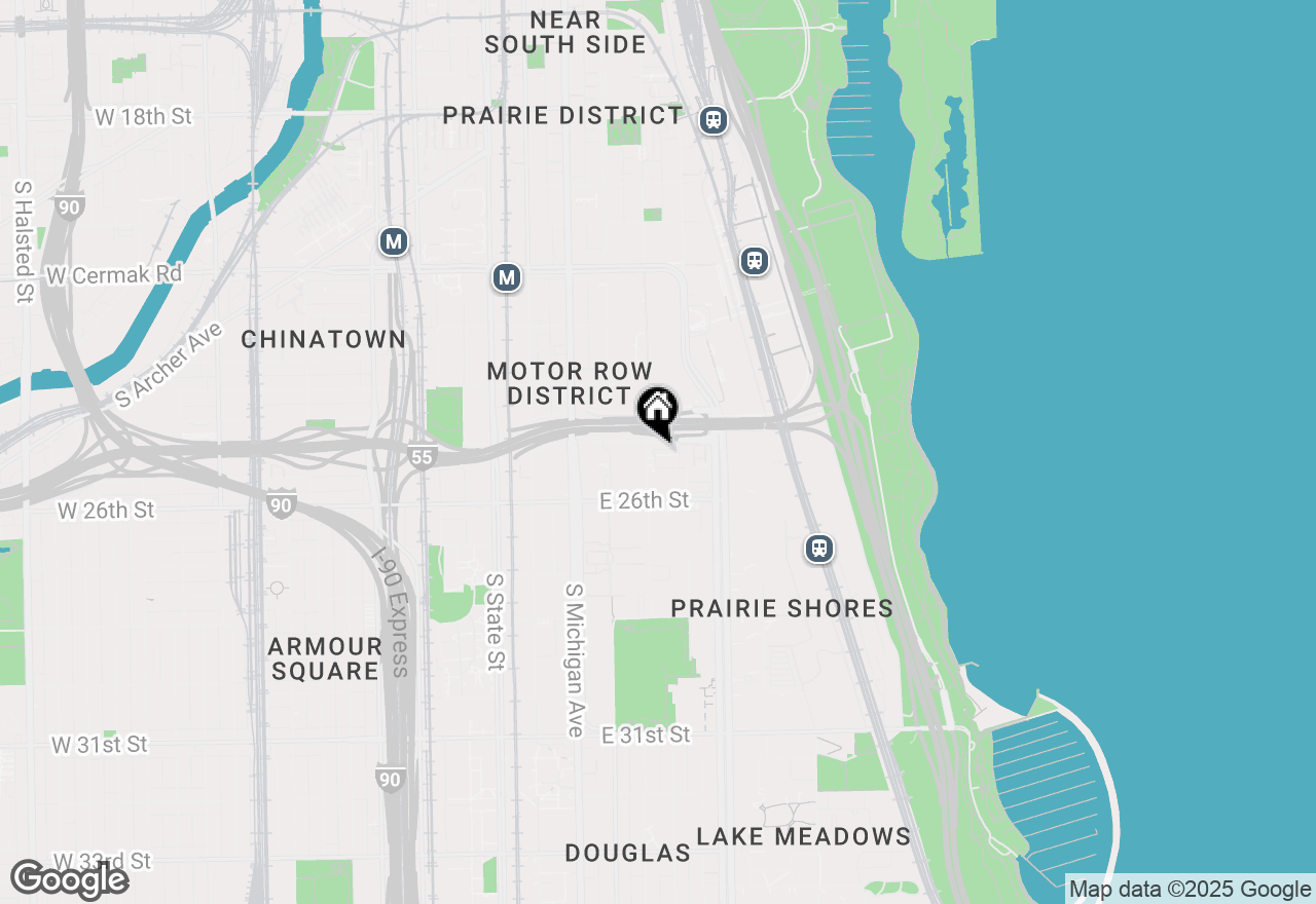 Map of 308 E 25th Place, Chicago, IL 60616