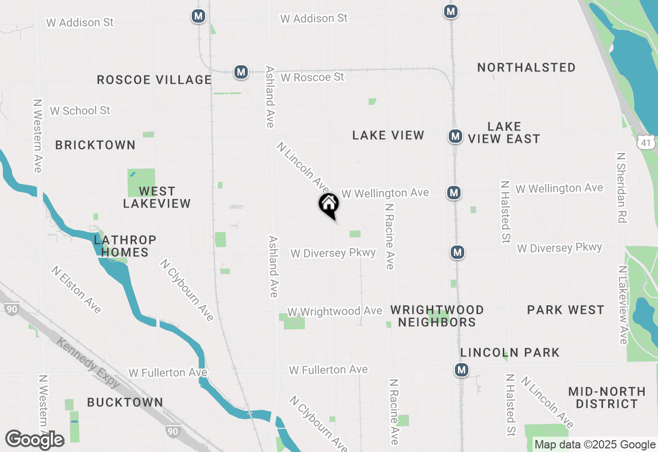 Map of 2856 N Southport Avenue #2, Chicago, IL 60657