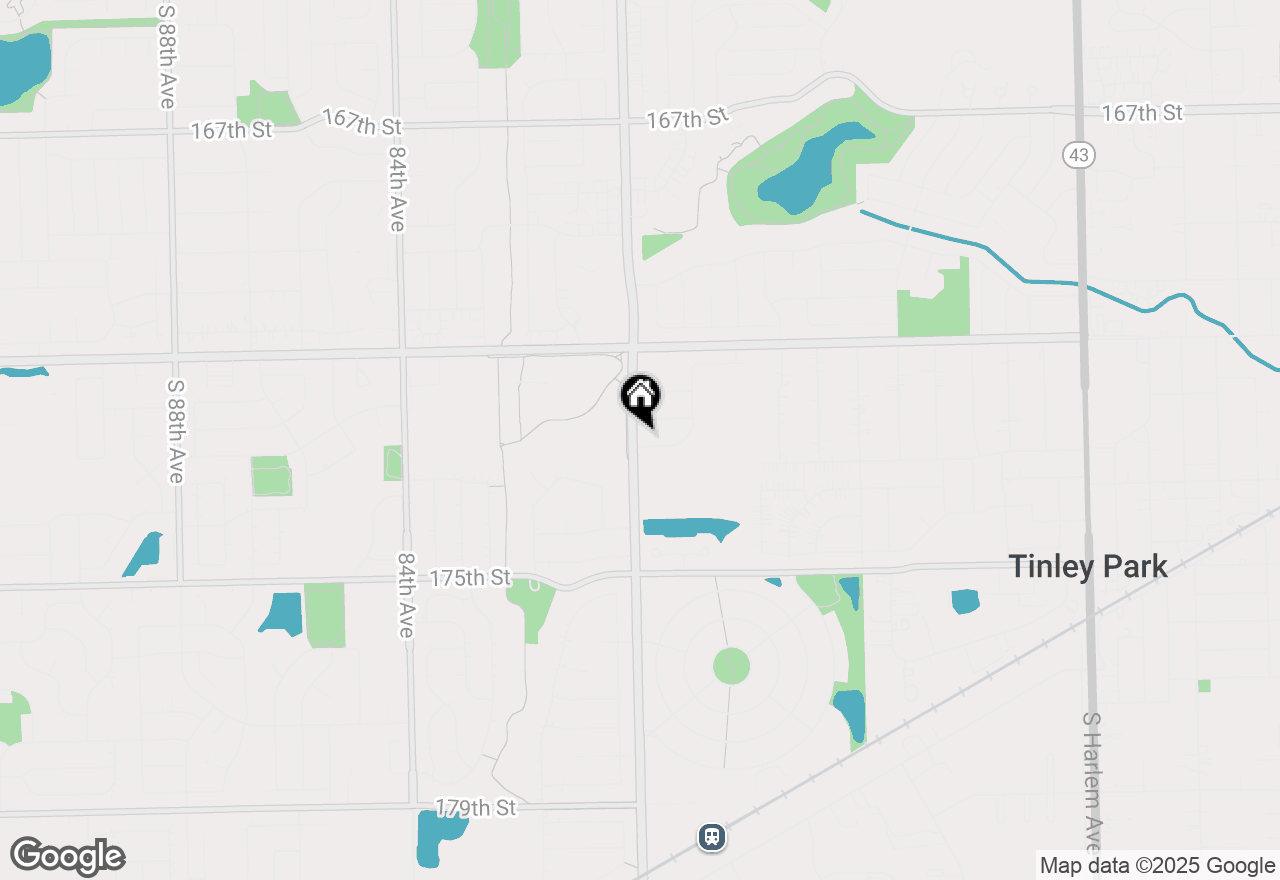 Map of 7934 Dooneen Avenue, Tinley Park, IL 60477