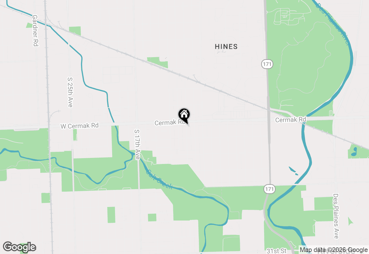 Map of 2216 S 11th Avenue, North Riverside, IL 60546