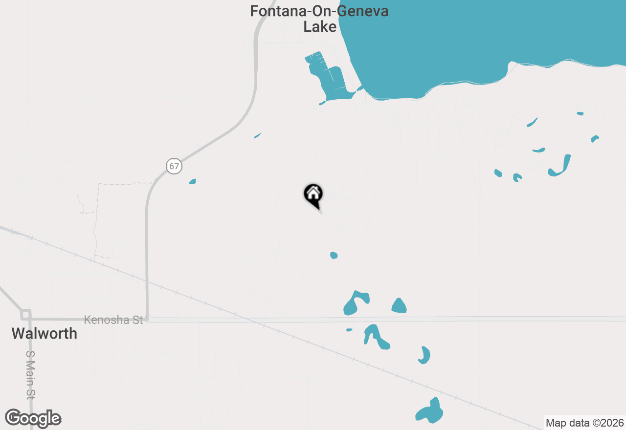 Map of 250 Waubun Dr, Fontana, WI 53125