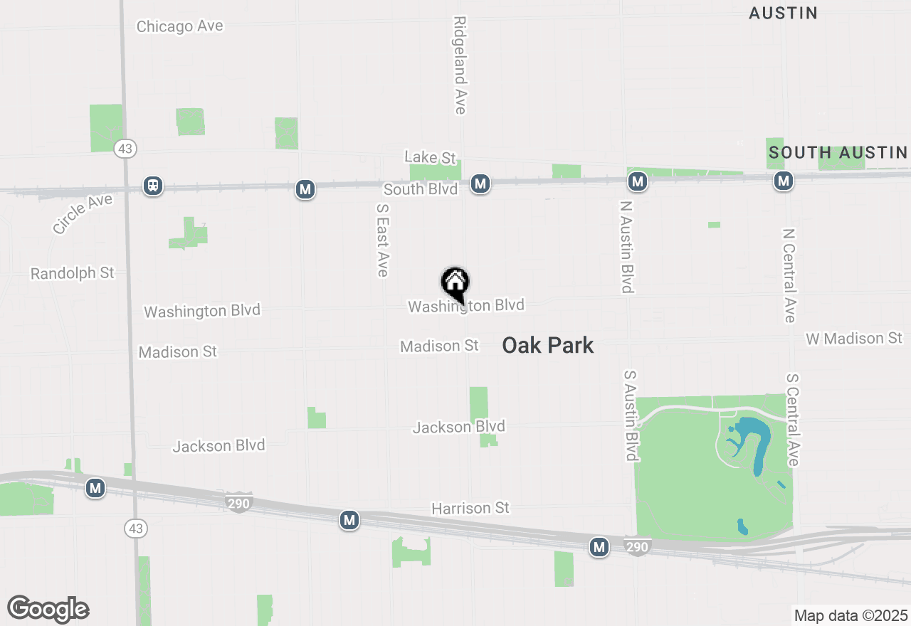 Map of 411 Washington Boulevard #1, Oak Park, IL 60302