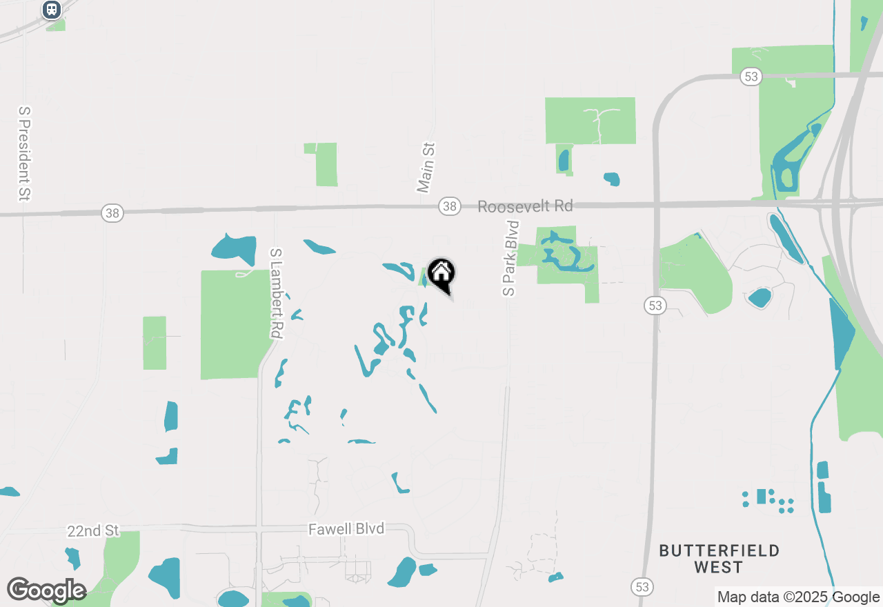 Map of 121 S Parkside Avenue, Glen Ellyn, IL 60137