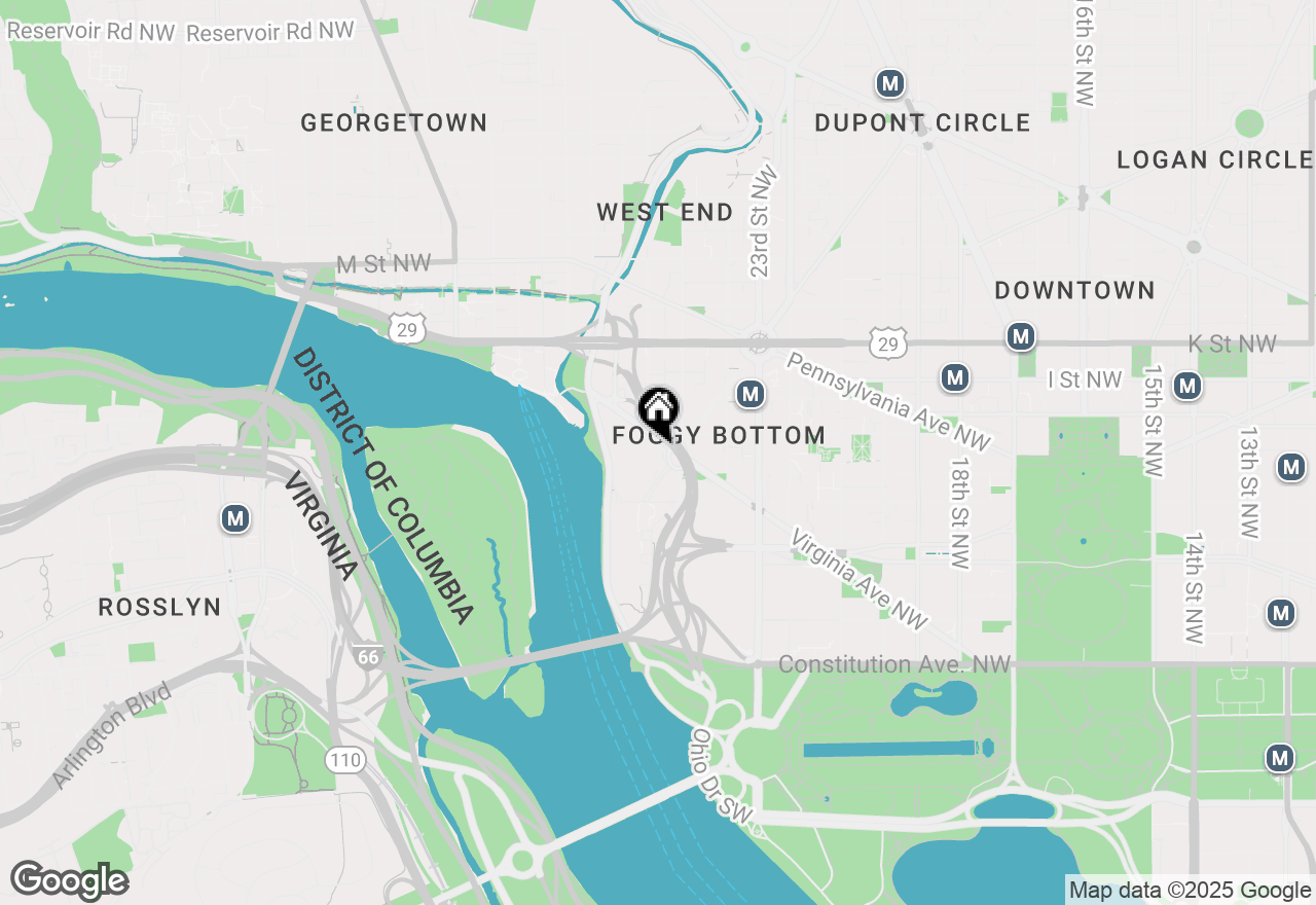 Map of 2510 Virginia Avenue Nw #2BN, Washington, DC 20037