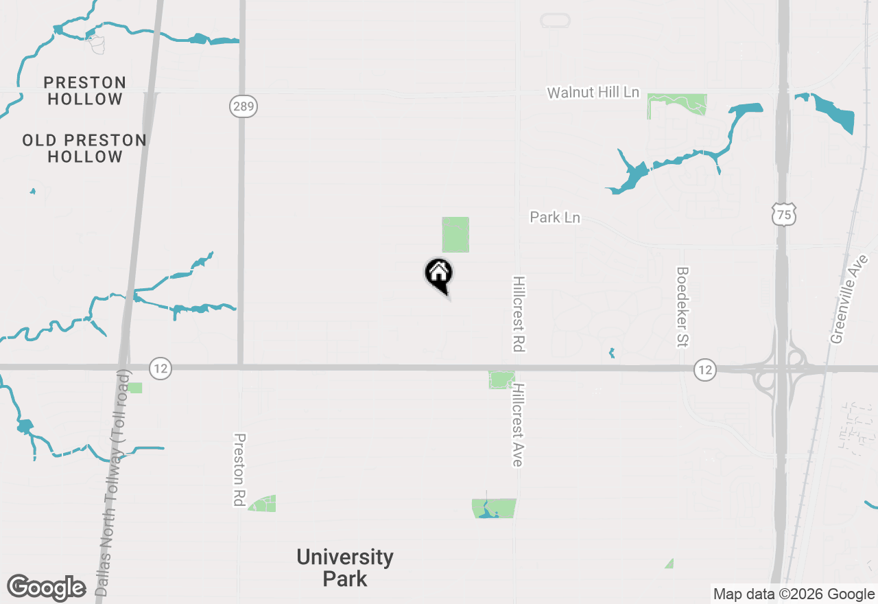 Map of 6541 Del Norte Lane, Dallas, TX 75225