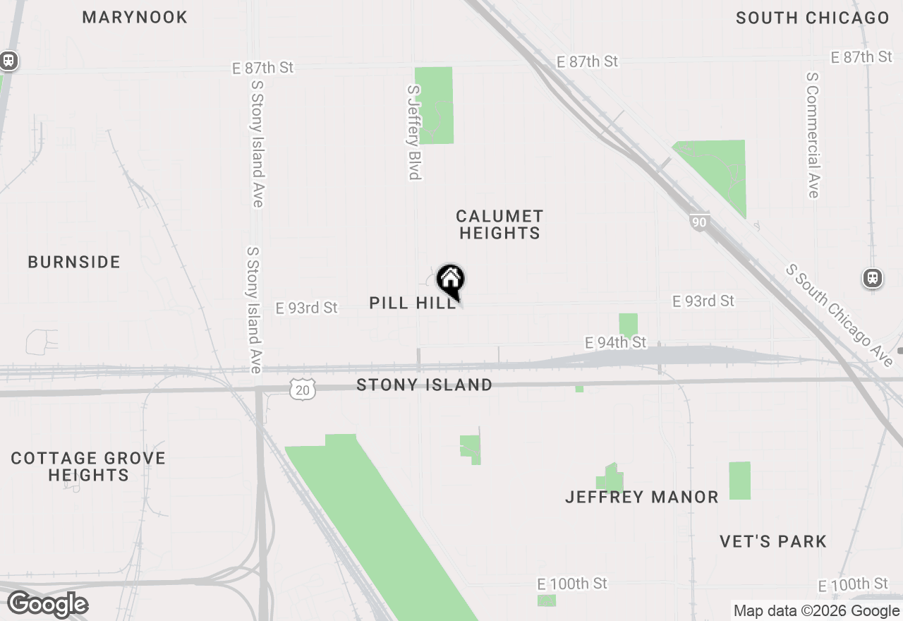 Map of 2049 E 93rd Street, Chicago, IL 60617