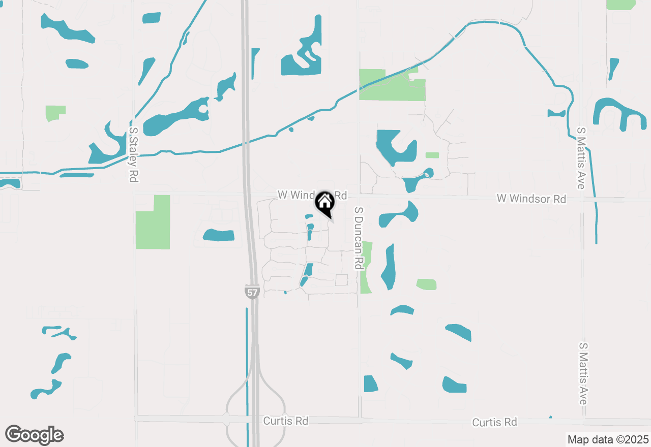 Map of 2502 Prairie Ridge Place, Champaign, IL 61822