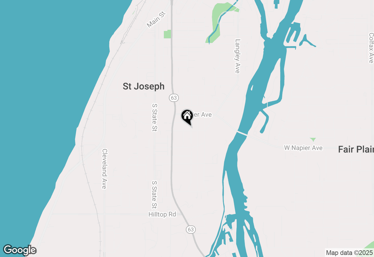 Map of 823 Van Brunt Avenue, St. Joseph, MI 49085