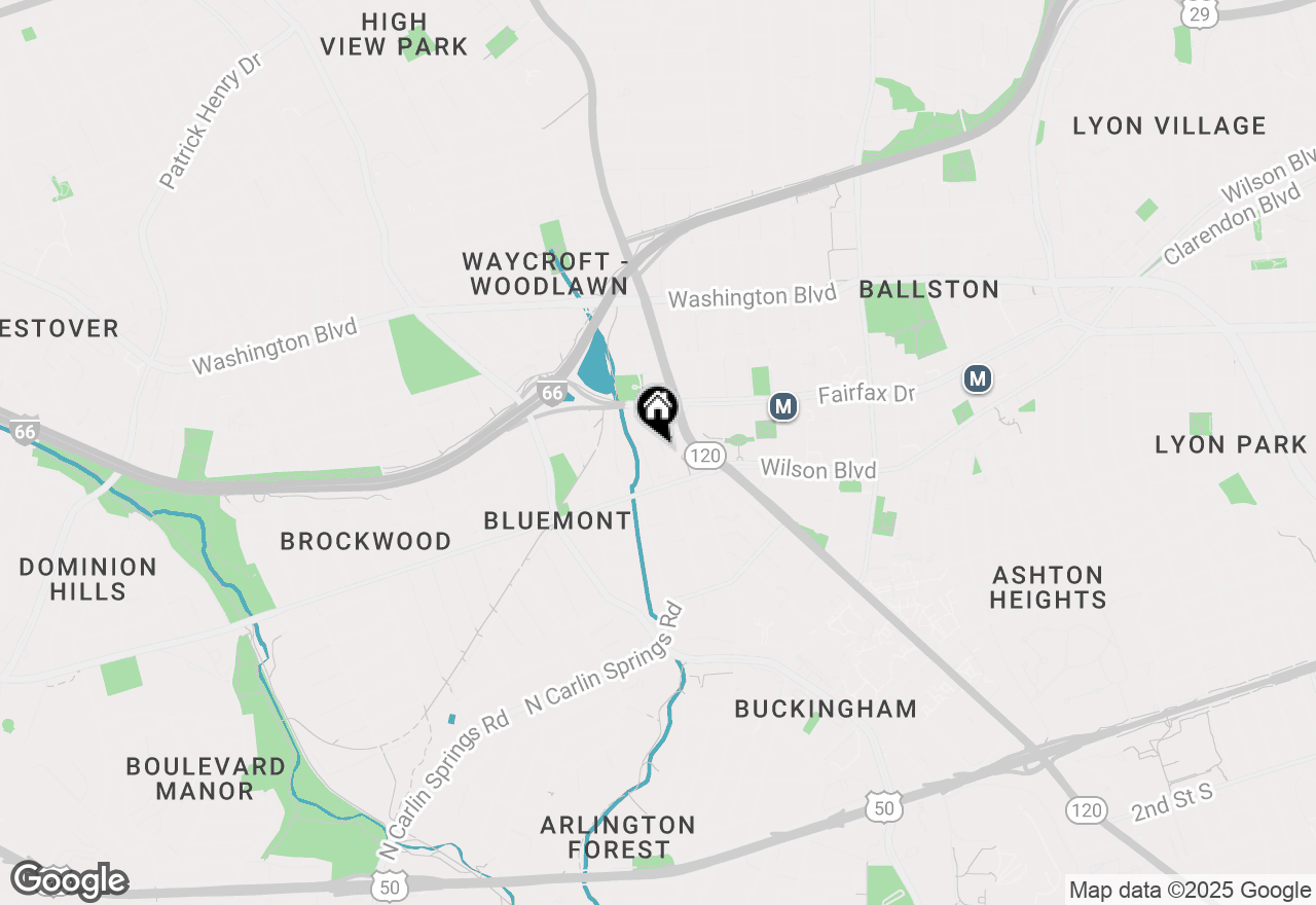 Map of 828 N Wakefield Street, Arlington, VA 22203