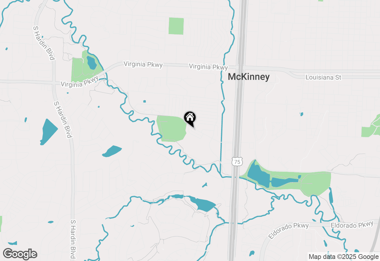 Map of 909 Inland Lane, Mckinney, TX 75072