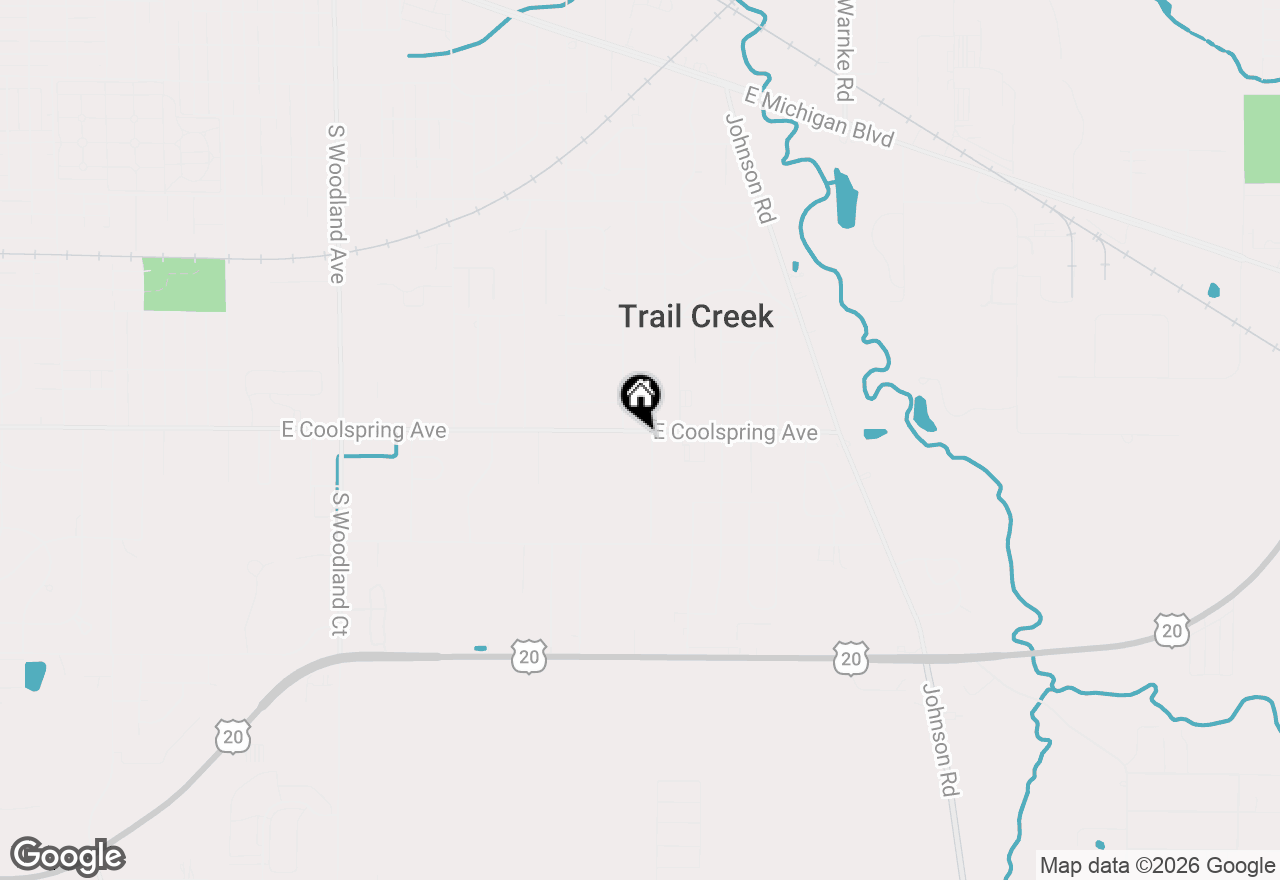 Map of 1921 E Coolspring Avenue, Trail Creek, IN 46360